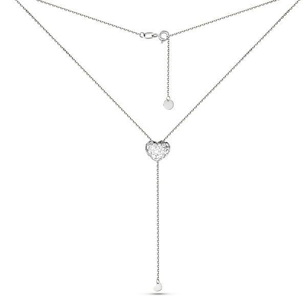 Колье из белого золота Сердце (арт. 360270б) – изображение 2