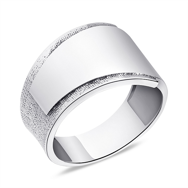 Масивна каблучка зі срібла без каміння (арт. 7901/381кп) – зображення 1