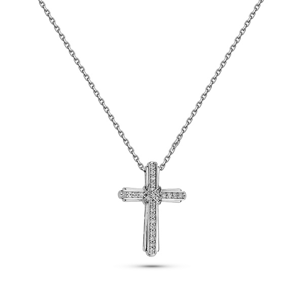 Золотое колье с бриллиантами (арт. Ц011802010б) – изображение 1