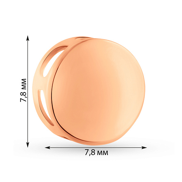 Золотой кулон без камней (арт. 3008705101) – изображение 2