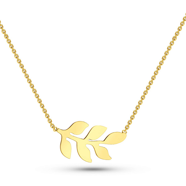 Кольє з жовтого золота Гілочка (арт. 352552ж) – зображення 1