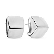 Золотые сережки Francelli в белом цвете металла (арт. 106825б)