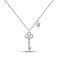 Серебряное колье Ключик с фианитами (арт. 7507/2223) – изображение 1