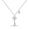 Серебряное колье Ключик с фианитами (арт. 7507/2223) – изображение 1