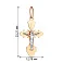 Нательный крестик с распятием из золота (арт. 516600) – изображение 2