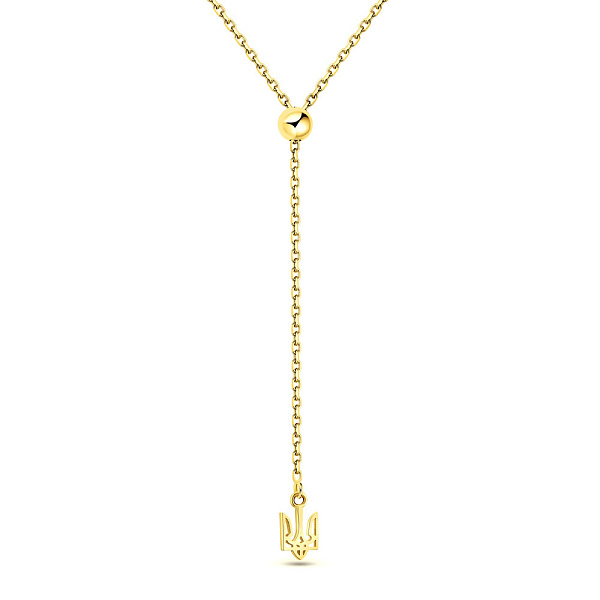 Колье Fly из желтого золота Герб Украины-Трезубец (арт. 370088ж) – изображение 1