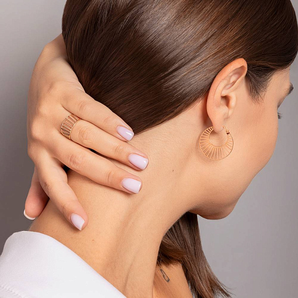 Каблучка з червоного золота (арт. 141314) – зображення 4