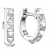 Серьги-кольца из серебра с фианитами (арт. 7502/9992/10) – изображение 2