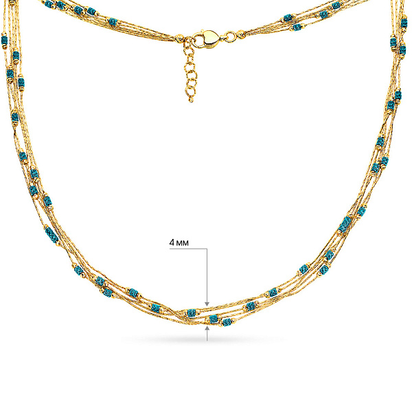 Колье Francelli из желтого золота (арт. 351581жг) – изображение 7