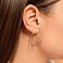 Золотые серьги без камней (арт. 1091896/30) – изображение 3
