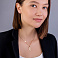 Золотое колье Листик (арт. 352641) – изображение 4