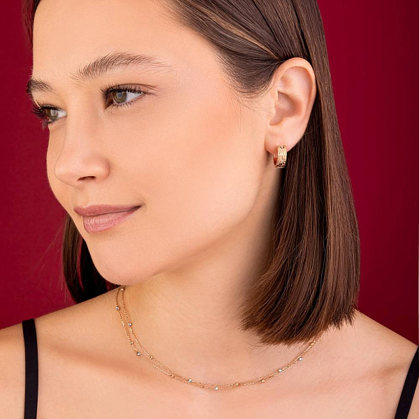 Колье из красного и белого золота (арт. 360179кб) – изображение 4