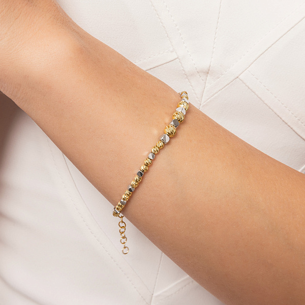 Браслет из желтого и белого золота Francelli (арт. 3261131жб) – изображение 2