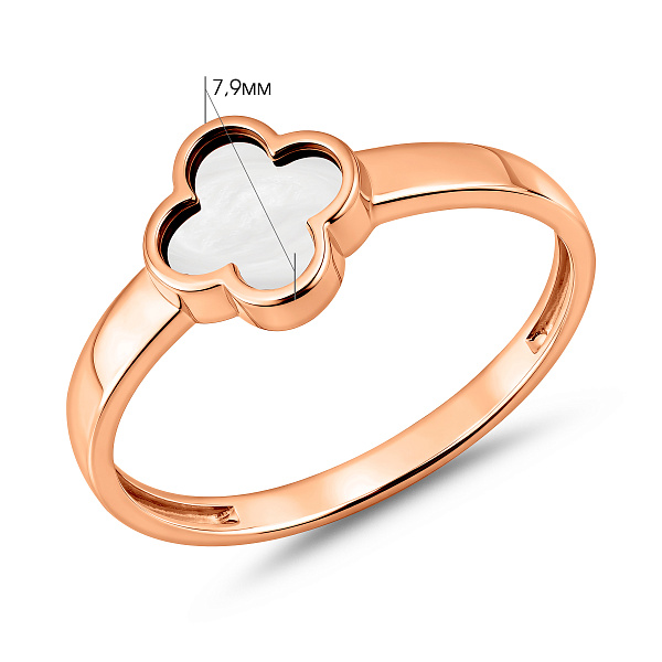 Золотое кольцо с эмалью (арт. 141087еп) – изображение 7