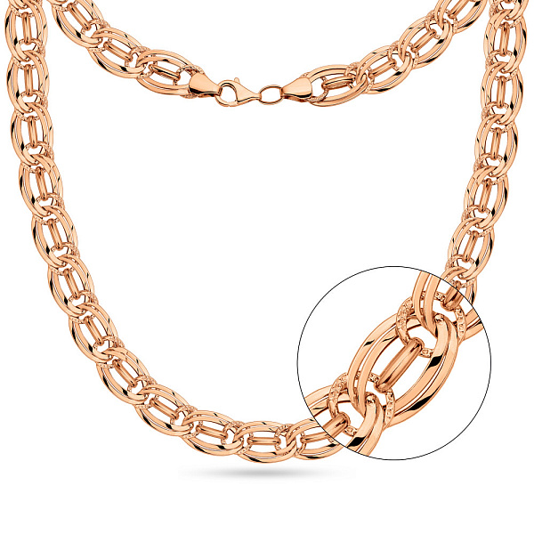 Массивное колье из красного золота (арт. 351194) – изображение 1