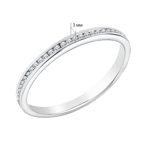 Кольцо золотое с бриллиантами (арт. К341010010б) – изображение 2