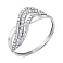 Серебряное кольцо с фианитами (арт. 7501/1349К) – изображение 1