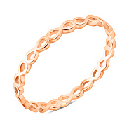 Каблучка з червоного золота Нескінченність (арт. 140884)