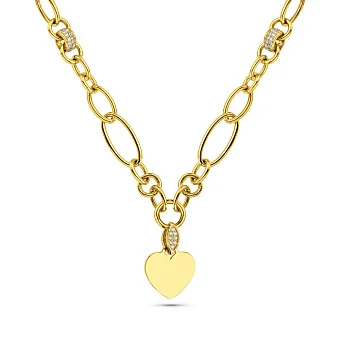 Кольє з золота з фіанітами (арт. 352684ж)