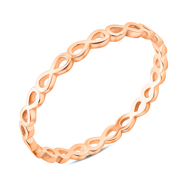 Каблучка з червоного золота Нескінченність (арт. 140884) – зображення 1