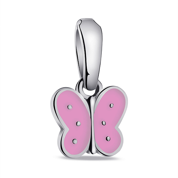 Срібний кулон Метелик з емаллю (арт. 7503/1072ерпю) – зображення 1