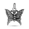 Серебряный подвес Бабочка без камней (арт. 7903/4339) – изображение 1