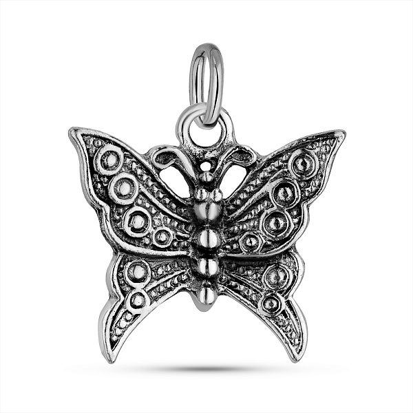 Серебряный подвес Бабочка без камней (арт. 7903/4339) – изображение 1