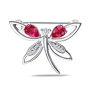 Срібна брошка Бабка (арт. 7505/581Рбп)