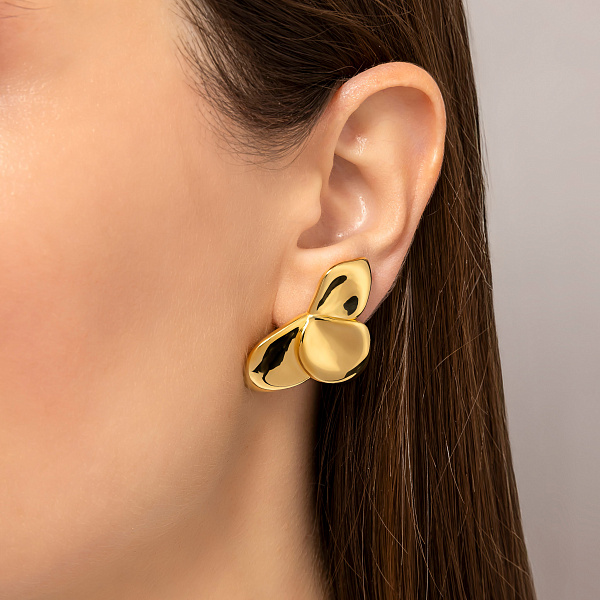 Золоті масивні сережки Francelli (арт. 1091858/2ж) – зображення 2