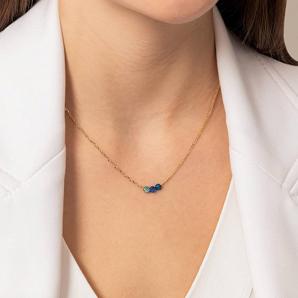 Золотое колье Francelli (арт. 352918жгсд) – изображение 2