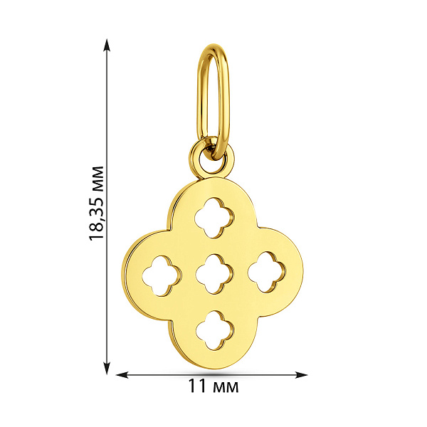 Підвіска з жовтого золота (арт. 441275ж) – зображення 2