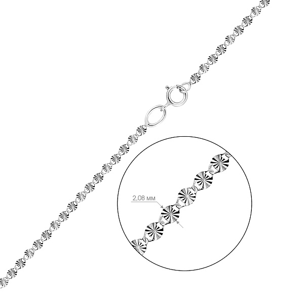 Золотий ланцюжок з декоративним плетінням (арт. ц3015901б) – зображення 2