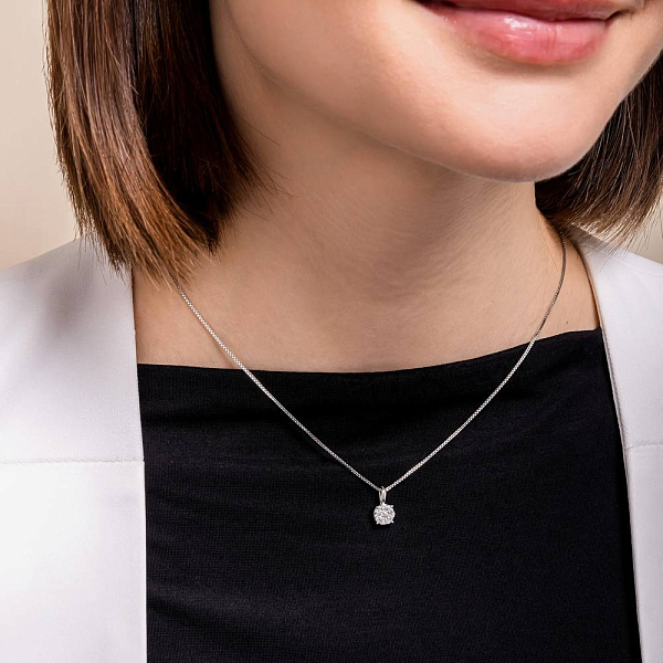 Золотий кулон з діамантами (арт. П341465020б) – зображення 2