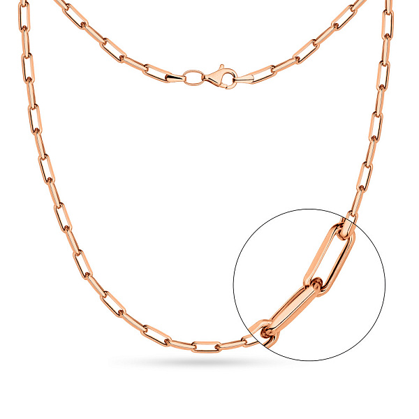 Колье "Звенья" из красного золота (арт. 352269) – изображение 1