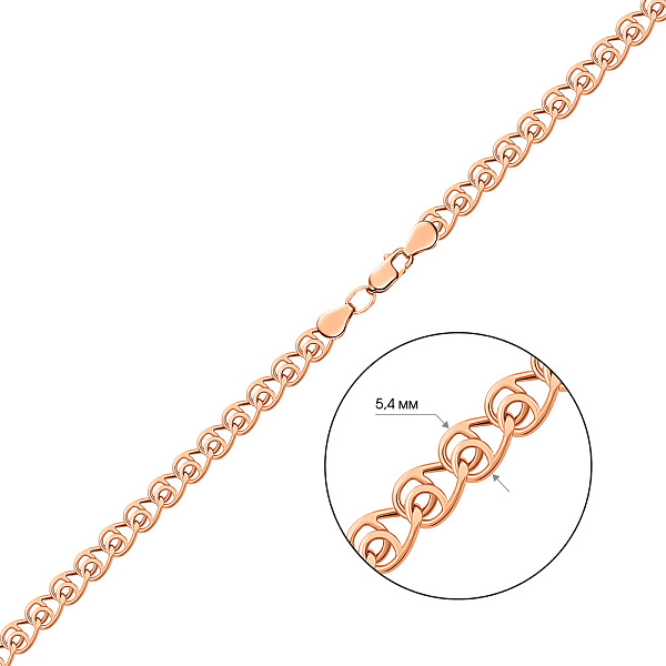 Золотая цепочка плетения Лав (арт. 302008) – изображение 3