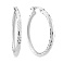 Серьги-кольца из белого золота (арт. 1091727/25б) – изображение 1