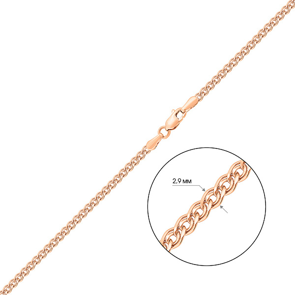 Золотий ланцюжок плетіння Нонна (арт. 302103) – зображення 2