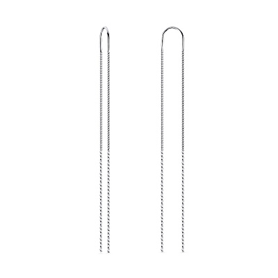 Серебряные серьги-цепочки  (арт. 7502/3770)