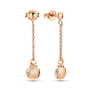 Фото Сережки з червоного золота (арт. 1091590)