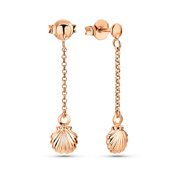 Серьги из красного золота (арт. 1091590)