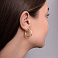 Серьги-кольца из желтого золота (арт. 105914/25ж) – изображение 3