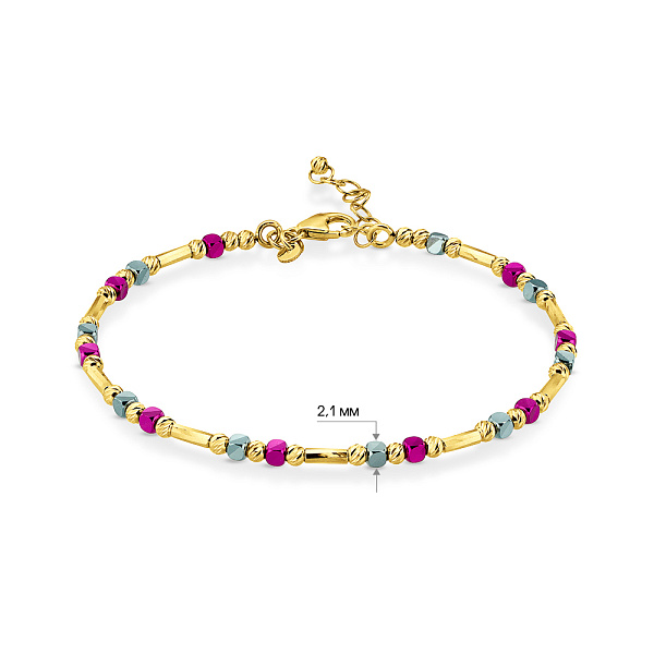 Браслет из желтого золота Francelli (арт. 3261231ждмлн) – изображение 6