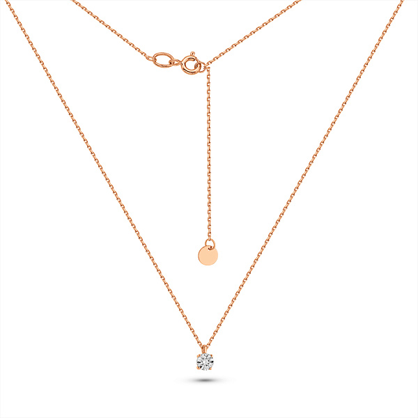 Золотое колье с бриллиантами (арт. Ц011667005) – изображение 2