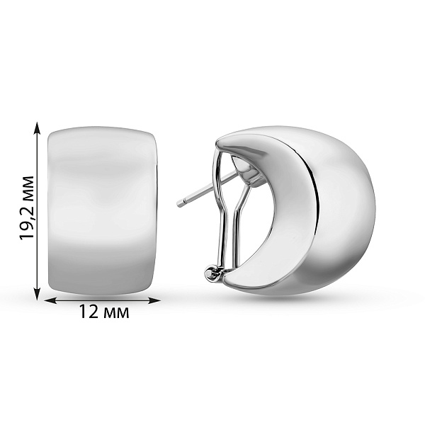 Серьги Francelli из белого золота (арт. е1091979б) – изображение 4