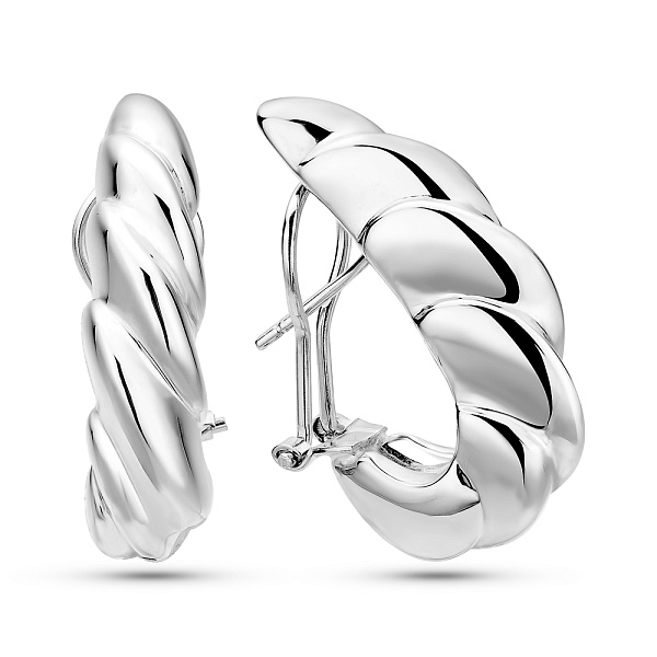 Серьги из белого золота Francelli (арт. е1091759б) – изображение 1