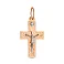 Крестик из красного золота (арт. 500546) – изображение 1
