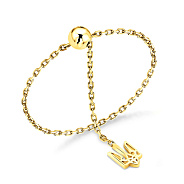 Золотое патриотическое кольцо Трезубец FLY (арт. 1401132ж)