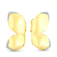 Фото Золотые серьги с бриллиантами Francelli (арт. С111471030ж)