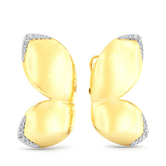 Фото Золотые серьги с бриллиантами Francelli (арт. С111471030ж)