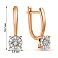 Серьги из красного золота с бриллиантами (арт. С011752020) – изображение 4